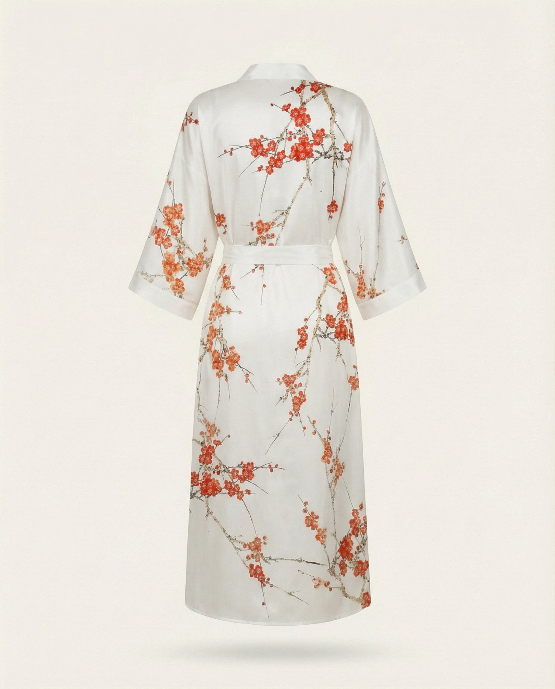 Peony Silky White & Red