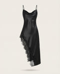 Sofie Midi Silky Lace in Noir