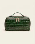 Limited Edition -Melis Makeup Case in Green Croc
