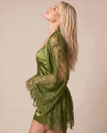 Evelina Forest Green Lace
