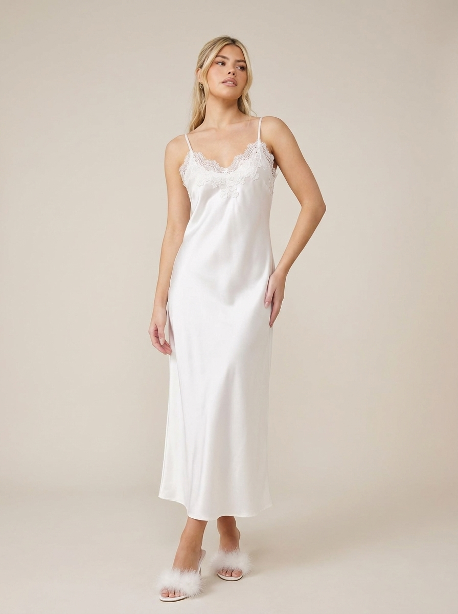 Ella Long Dress in Ivory